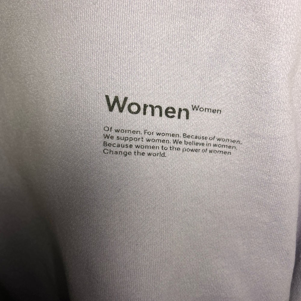 TNA COZYAF Fleece Lavender Crewneck Sweatshirt - Picture 5 of 5